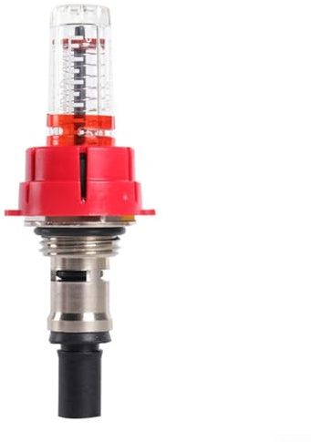 Besshepplo Fußbodenheizung Krümmer Durchflussmesser, Durchflussmesser Krümmer Durchflussregler Handrad Ventil Kern Basis Wasserverteiler Zubehör Durchflussmesser für Wärmeverteilung (1/2)