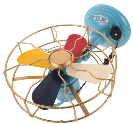 Garneck Ventilateur de Bureau Vintage Modèle Rétro Décoration de Table Accessoire Photo Objet Décoratif Retro