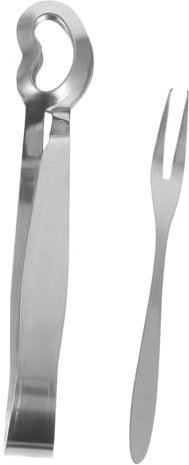 BEBEMOKO 1juego De Acero Inoxidable Para Escargots y Mariscos Utensilios De Cocina Para Disfrutar De Caracoles y Mejillones Tenedor De Dientes Herramientas De Mariscos Prácticas y