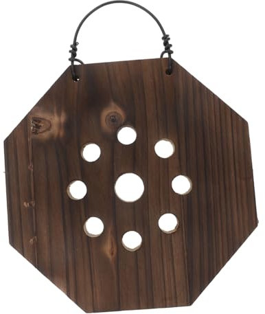 BESPORTBLE Jardinera De Pared De Madera Carbonizada para Helecho Soporte Vertical para Plantas De Interior Maceta Mural para Platycerium Orquídeas y Suculentas Instalación Fácil