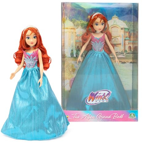 Winx, Ledad docka, 26 cm, Alfea-bolloutfit-serien, Bloom-modell, för barn från 3 år, WNX702