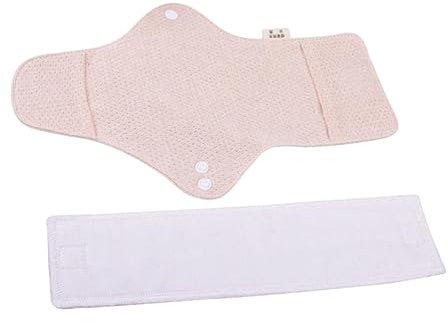 CALLARON 2piezas Compresas Reutilizables De Algodón Absorbente Toallas Sanitarias Nocturnas Toallas Sanitarias Lavables