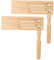 CATELL 2 Pièces Crecelle en Bois, Créateur de Bruit à Cliquet en Bois Jouetsà Cliquet en Bois pour Enfants Instrument de Musique pour Jeux Fêtes Événements Sportifs Jouets Educatifs