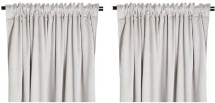 HOMLA 2X Verdunkelungsvorhang Beige Samt, Eleganz & Funktion für Ihr Zuhause