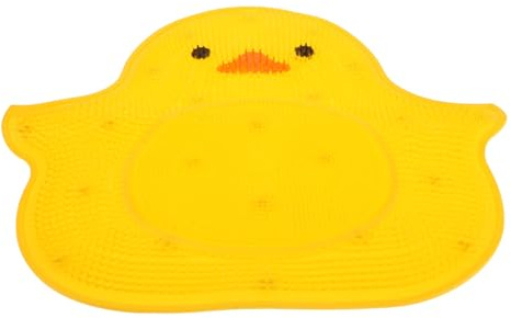 Ipetboom Brosse À Pieds pour La Tapis De en Silicone en Forme De Canard Antidérapant Doux Et Facile À Nettoyer Idéal pour Les Enfants Et Les Adultes