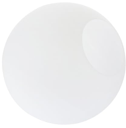 BIUDECO Frosted Glass Globe Lampshade Spherical Pendant Light Cover Fingerprint Resistant White Round Globe for Wall Sconce Replacement and Floor Lamp Fixtures Minimalist Modern Design