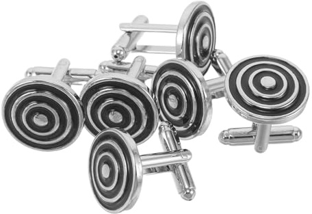 DIKACA 3 Par Elegant med Manschettknappar och Skjortknappar för Herrar Ergonomisk Design för Bekväm Passform Mångsidiga Accessoarer till Franska Manschetter Bröllop och Affärskläder