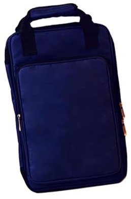 Zxpjkyu Drumstick Bag Tragbarer Schlagzeug Sticks Rucksack Oxford Cloth Wasserabweisend mit Großem Stauraum für DJ Equipment Musikproben Unterricht, Dunkelblau