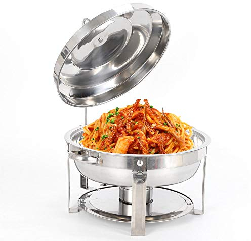 RANZIX Chafing Dish - Juego profesional de recipientes de acero inoxidable para conservar el calor, para bufé y fiestas (estilo 1)