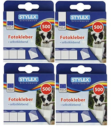 Stylex Fotokleber, selbstklebend (Fotokleber 4 Packungen)