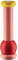 Alessi Totem Domestici MP0210 2 - Design Salz-, Pfeffer- und Gewürzmühle aus Buchenholz, Rosa, Rot und Gelb, Durchmesser 49 cm