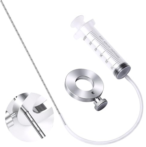 Motorcycle Fork Oil Level Tool, Fork Oil Level Gauge Fork Oil Tool Kit Fork Oil Tool Gauge Suspension Level Tuning Syringe Shock Adjuster With Adjustable Ring