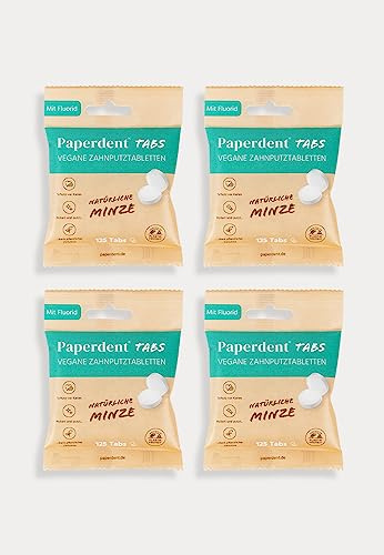 Neu Paperdent® Vegane Zahnputztabs - mikroplastikfrei und ohne Konservierungsstoffe, umweltfreundlich verpackt (4)