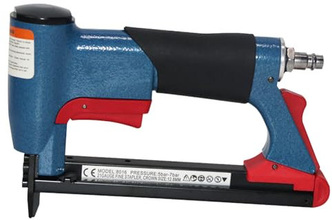 1 grapadora neumática tipo BEA FS8016-B BEA, grapadora fina, grapadora neumática de metal, para muebles, herramienta neumática de aire