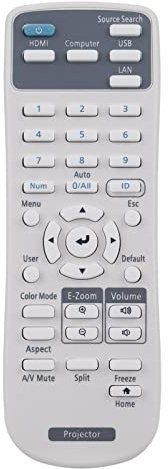 AULCMEETF NEW E10 Replacement Remote Control Work for Epson Projector E10 EB-E01 EB-E10 EB-E20 EB-X06 EB-W49 EB-W51 EB-X49 EB-X51 EB-W06