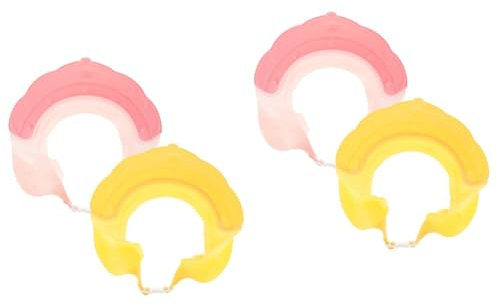 FOMIYES 4 Pz Cuffia per shampoo in silicone soffione doccia per il bagno cuffia da doccia per neonati shower cap cuffie doccia divertenti scudo doccia soffione doccia per bagnetto