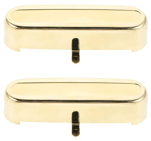 CLISPEED 2 Piezas Pastillas de Guitarra Eléctrica Fundas de Latón para Pastillas de Guitarra Eléctrica Protector de Cubierta para Músicos Estudios de Grabación