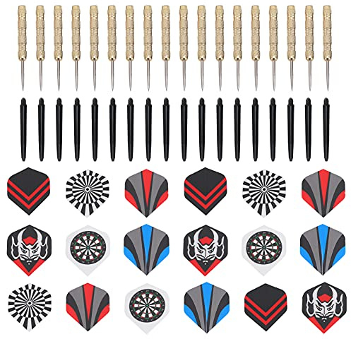 Sorandy Set di Freccette Punta in Acciaio con Volo Stabile per Fitness Indoor, Freccette Professionali da 18 Pezzi per Sale Giochi e Allenamento per Tutti i Giocatori, Materiale in Acciaio + Alluminio