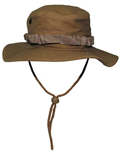 MFH Buschhut US mit Kinnband GI Boonie Rip Stop, XL, Coyote Tan