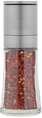 Kotanyi Mühle Chili mit Meersalz, wiederbefüllbare Salzmühle mit Keramik Mahlwerk, Meersalz mit Chili 35 g