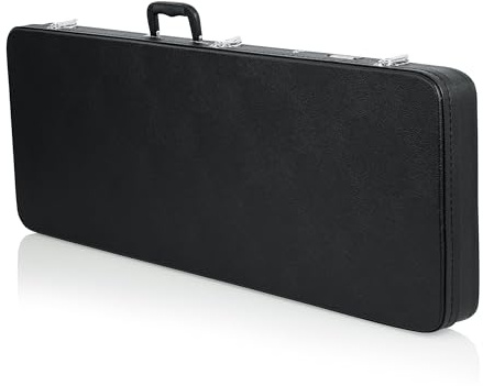 Gator Cases Hartschalen-Holzkoffer für Fender Jaguar, Jazzmaster und Offset E-Gitarren (GWE-JAG), Schwarz