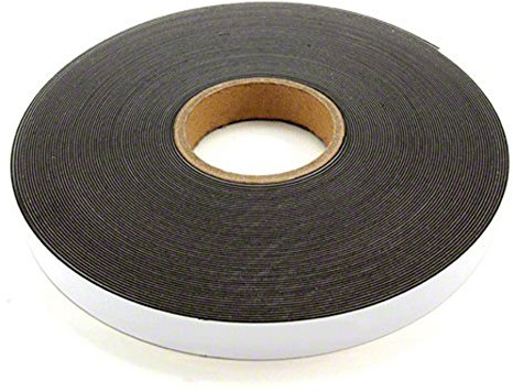 Ferroflex® 25mm Breites 3M Selbstklebender und Glänzender Weißer Eisenstreifen Für Wände, Wodurch Die Magneten von Instantoberflächen Auf Eine 30 - Meter - Länge Anziehen Werden