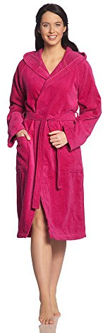 Vossen Unisex Bademantel mit Kapuze Texas