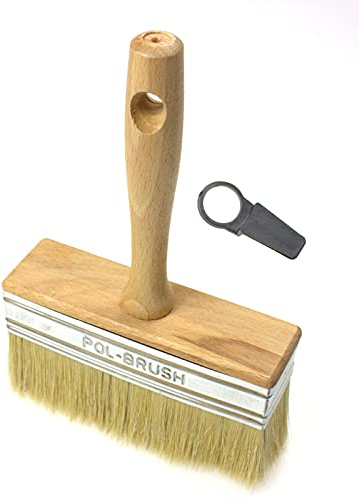 Deckenbürste, Kleisterbürste, Farbbürste, Bürste für Tapetenkleister, Flächenstreicher – Pinsel Lack Bürste Lacke – Farben Pinsel Lackier – Ringpinsel Borstenpinsel