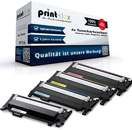 4X Print-Klex Tonerkartuschen kompatibel für Samsung CLP-360 CLP-360N CLP-360ND CLP-365 CLP-365W CLX-3300 CLX-3305 CLX-3305FN CLX-3305FW CLX-3305W Black Cyan Magenta Yellow