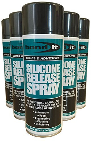 (PACK OF 2) 500ml Tin Bond It Silicone Spray - multi purpose lubricant and mould release spray