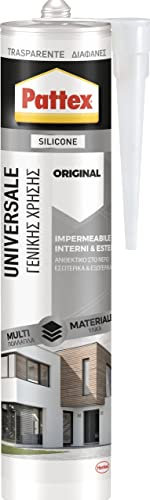 Pattex Sigillante Universale, Silicone Universale, Trasparente, 280 ml