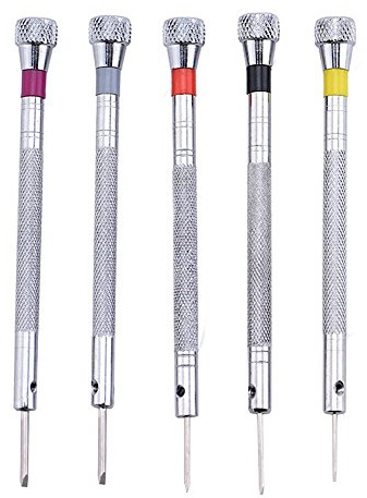 5 PCS Precision Screwdriver Set for Eyeglasses Jewelry Watch Repair Tools / 5 Extra Blades