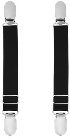 Ericotry 1 Pair (2PCS) Multifuction Adjustable Elastic Stocking Clip Garter Suspender Belt Accessories with Straps and Clips for Stockings