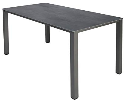 MFG Lofttisch 160x90 cm, Gestell: anthrazit, Plattendekor: Schiefer