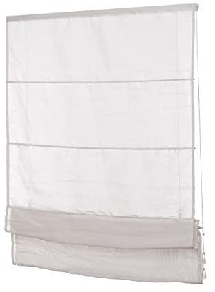 Ventanara® Raffrollo ohne Bohren Klemmfix Raffgardine inklusive Montagematerial (40 x 130 cm, Taupe)