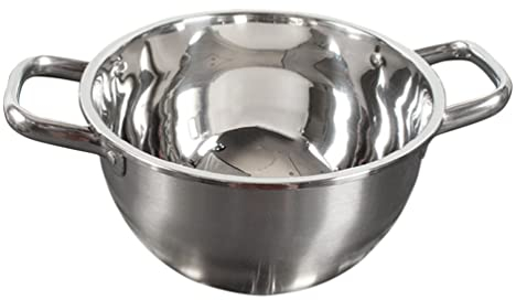 UPKOCH Pot Inoxydable Casserole à Fondue Pour Maison Ustensile De Cuisine Pratique Avec Deux Poignées Pour Soupes Et Plats Chauds