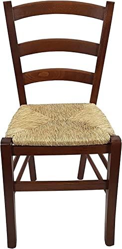 HOMEGARDENBEACH HGB COLLECTION SEDIA PAESANA IN LEGNO (NOCE)