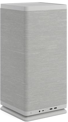 Fractal Design Mood Light Gray PC Case - Sleek Fabric Design, 180mm Top Fan, Conceals 325mm Graphics Card, m-ITX Motherboard Compatible, Easy Access Build, Efficient Cooling