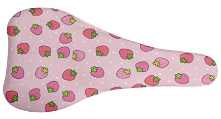Binienty Pink Fahrradsitzbezug Gepolstertes Kissen Cartoon Schwein Fahrradsitzbezüge für Damen Herren, atmungsaktives Sattelkissen