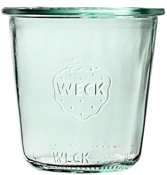 Weck Mold 290 ml Glas 6-teilig | Zum Einmachen von Konserven, Säften, zur luftdichten Aufbewahrung von trockenen Zutaten