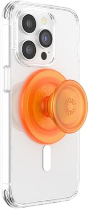 PopSockets Phone Grip for MagSafe, Magnetic Holder, Phone Stand, Orange - Orange Zest