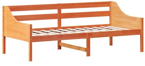 vidaXL Tagesbett ohne Matratze Wachsbraun 80x200 cm Massivholz Kiefer
