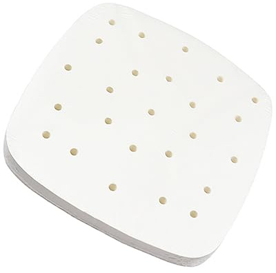 Alipis de Papel Pergamino Antiadherente para Uso Versátil 100 Hojas Papel para Hornear y Barbacoa, Resistente y Perforado para Freidora de Aire y Horno