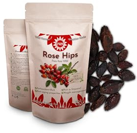 Premium Dried Rose Hips 100g – 100% Pure, Raw, Wild, Non-GMO, Vegan – Rich in Vitamin C, Antioxidants, and Immune Support – Ideal for Herbal Teas, Infusions, and Culinary Uses