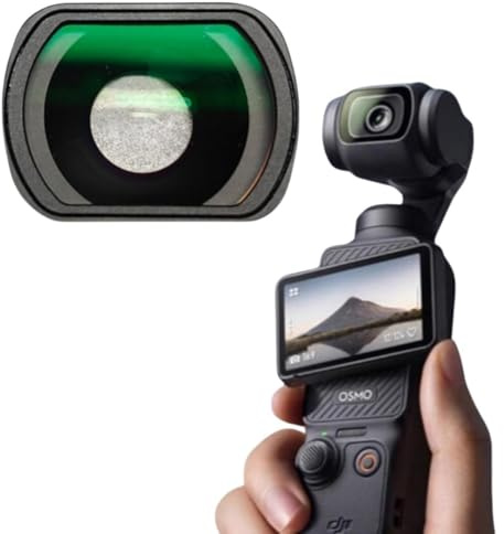 Kit d'objectifs pour caméra DJI Osmo Pocket 3 - Grand angle, macro, téléobjectif et objectif cinématographique anamorphique 1,15X - Verre Schott résistant aux rayures et aux taches