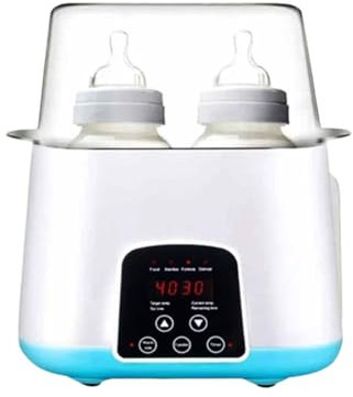 Baby Bottle Warmer, Double Bottle Sterilizer with Touch Screen and Remote Control, Multifunctional Bottle Warmer, Large Capacity Fast Baby Food Warming and Defrosting