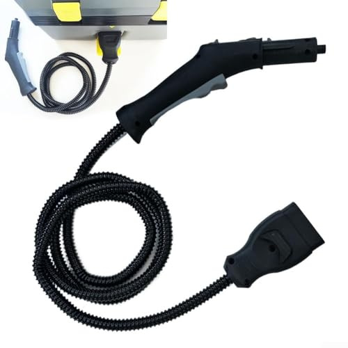 Tuyau de rechange pour nettoyeur vapeur Karcher SC5, 2,5 m, avec poignée et interrupteur pour nettoyeur vapeur SG 4/4, 4.322-046.0 4.322-047.0