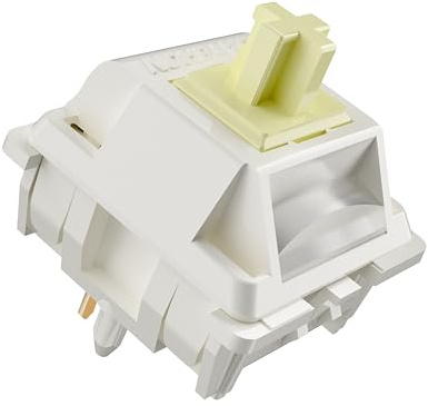 GATERON - Interruttori per tastiera silenziosi, lineari 45 gf SMD LED, pre-lubrificati, compatibili con tastiera meccanica MX (90 pezzi)