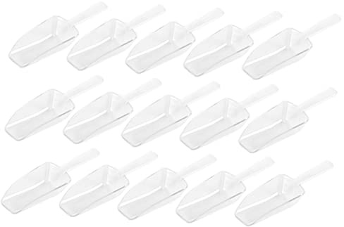 ULTECHNOVO 15pièces Pelle à Glace Lot de Cuillères Doseuses Plastique pour Riz Bonbons Glaçons et Ustensiles de Cuisine