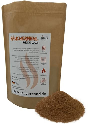 Jaeger Räuchereiprodukte | Räuchermehl Buche | feine Körnung 0,5–1,0 mm | für Kalträuchern & Heißräuchern | aus Deutschen Buchenstämmen